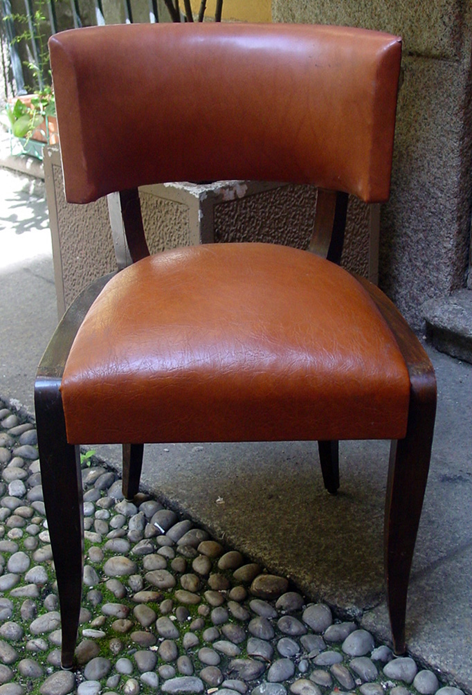 8 sedie Vintage Curvo schienale del XX Secolo Pezzo di storia autentico - Robertaebasta® Art Gallery opere d’arte esclusive.